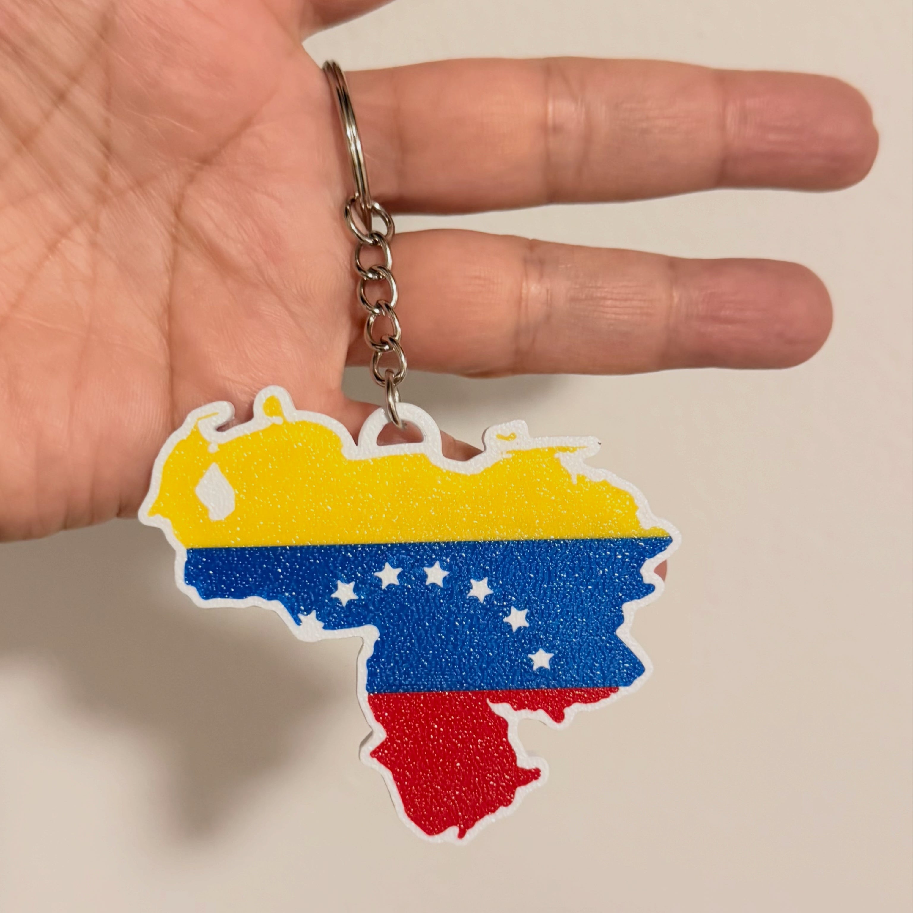 🇻🇪 Llavero Mapa de Venezuela – Impresión 3D
